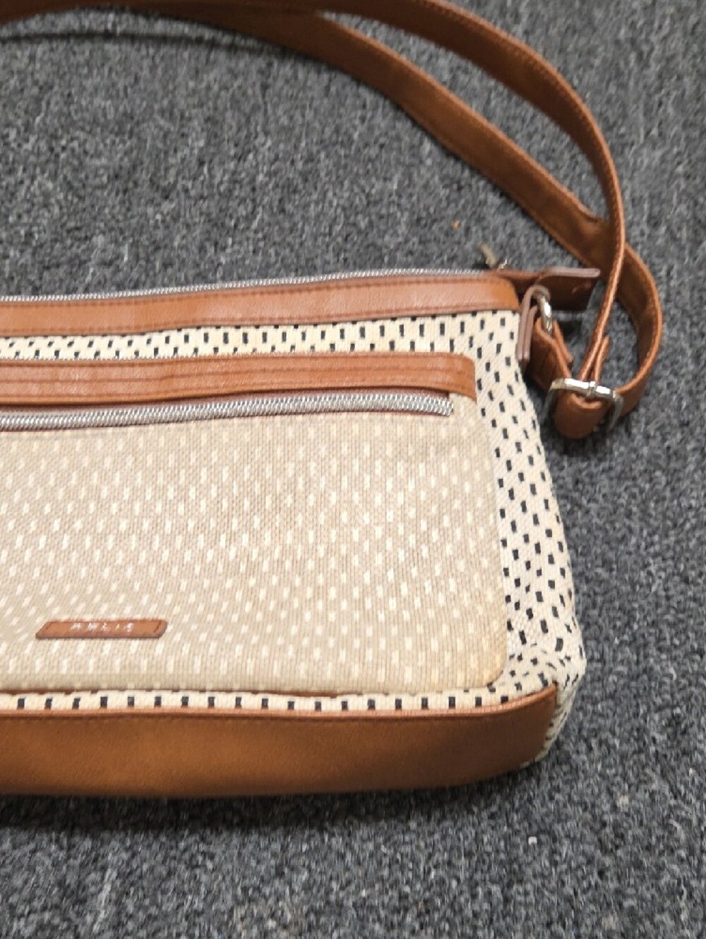 Relic Brown & Cream Woven Crossbody Bag - Picture 4 of 11